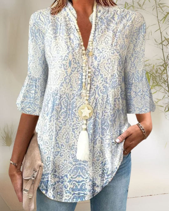 Paisley Print Sommerbluse für Damen