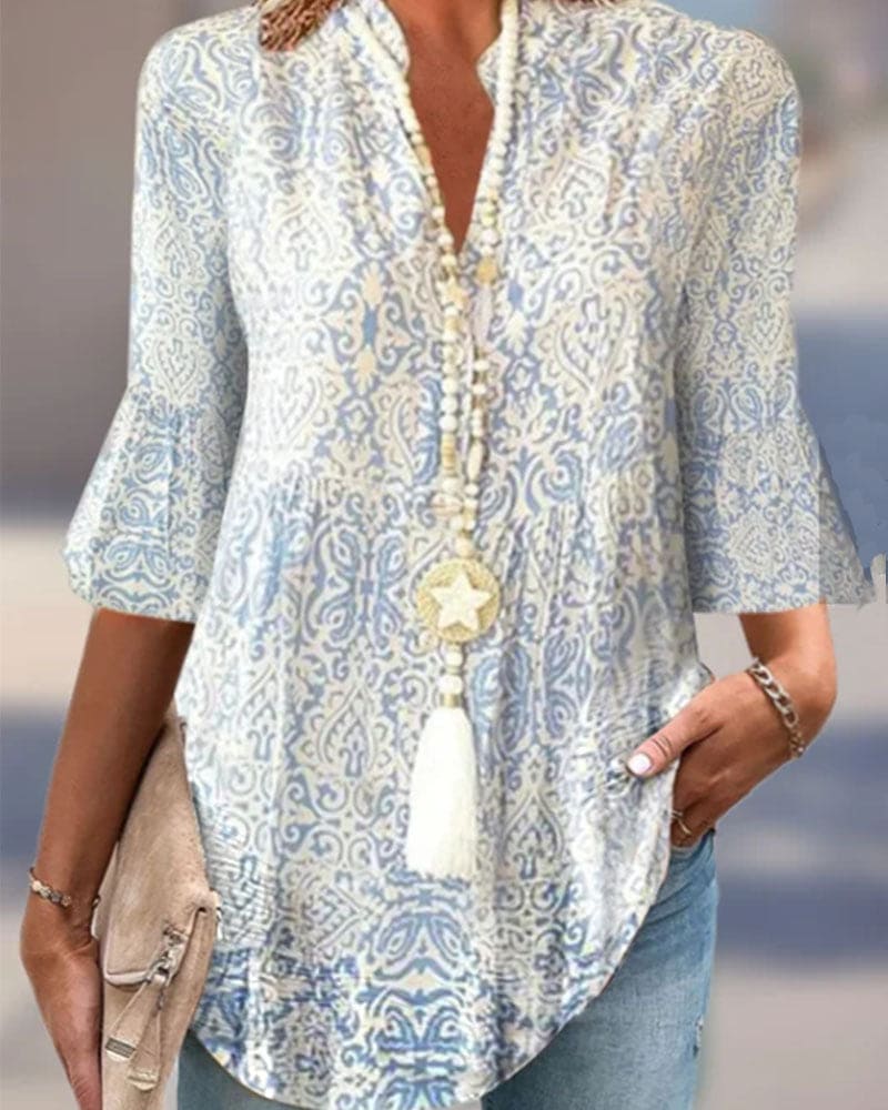 Paisley Print Sommerbluse für Damen