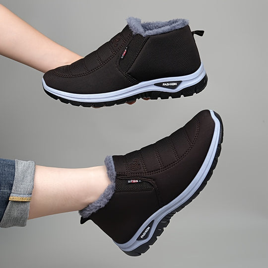 Winterschuhe Herren | Slip-On Schuhe Mittlerer Schnitt Mit Innenfutter