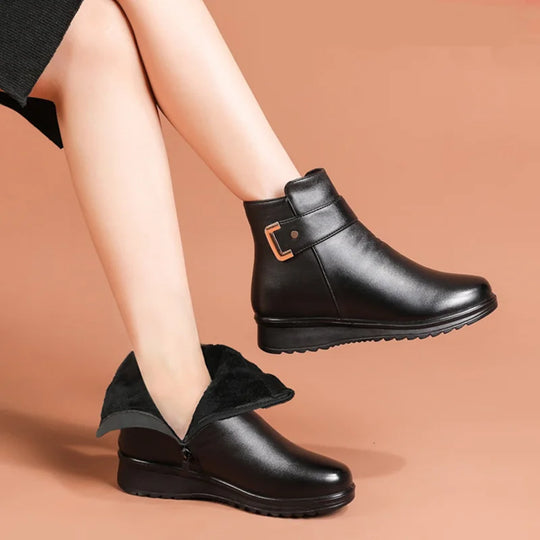 Damen Winter Stiefel | Ankle Warm Casual mit Absatz