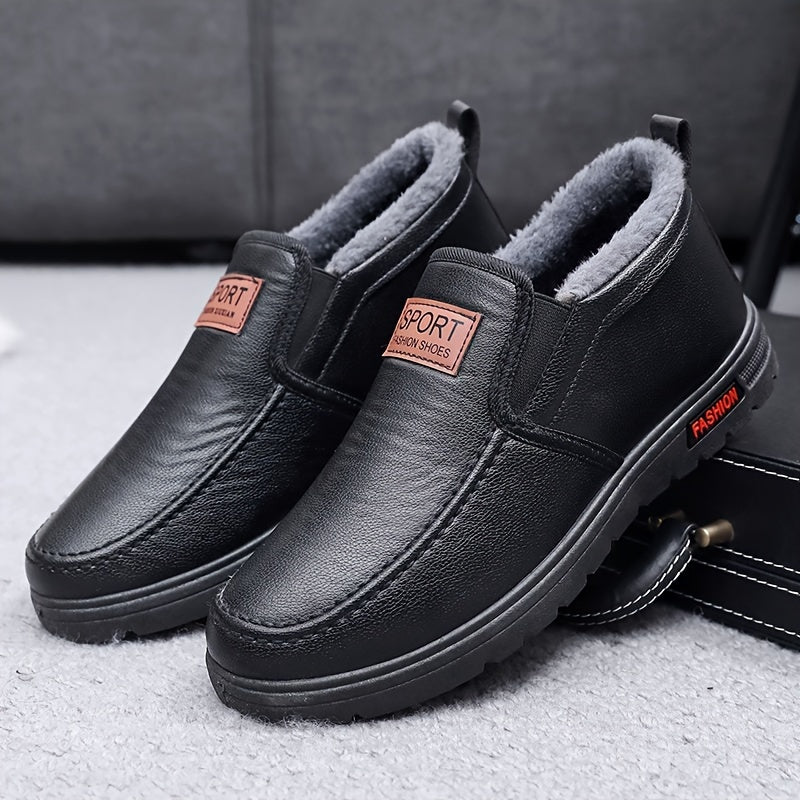Winterschuhe Herren | Gefütterte Slip-On Mittelhoher Schnitt