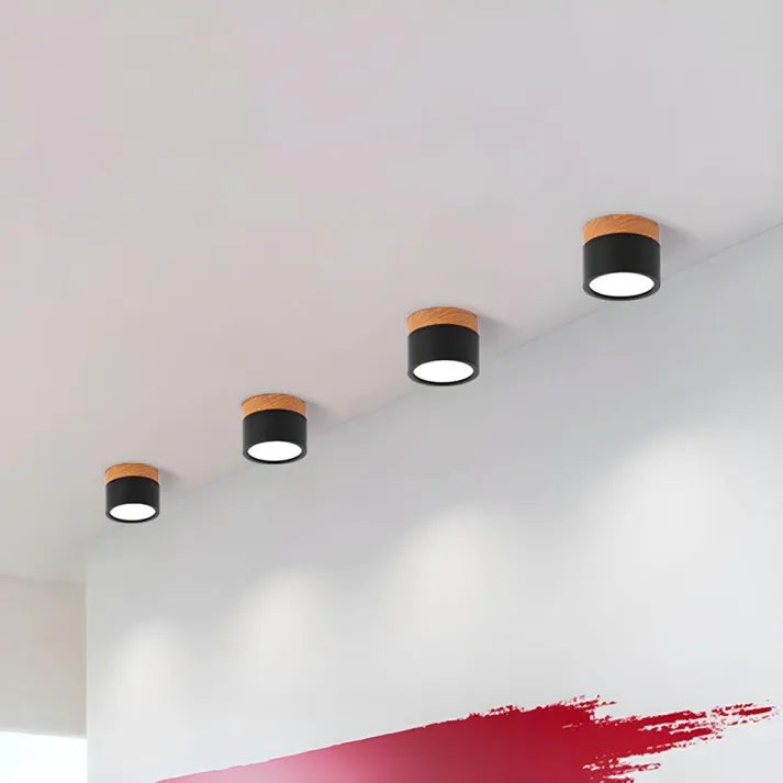 Minimalistische LED Deckenleuchte | Zylindrische Form