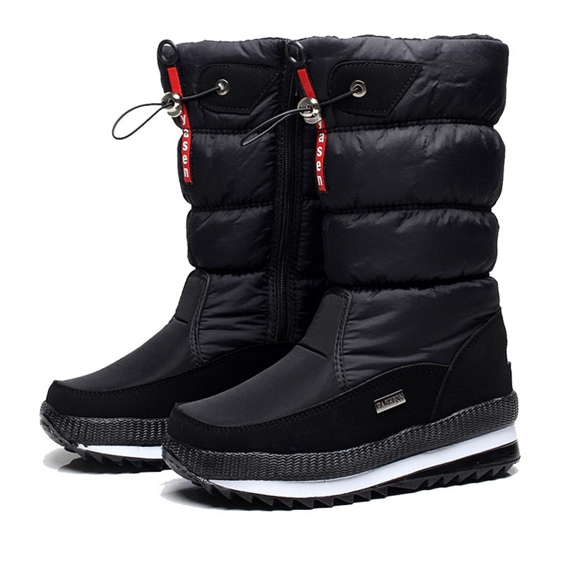 Winterschuhe Damen | Gepolsterter Schaft und Mittlere Sohle