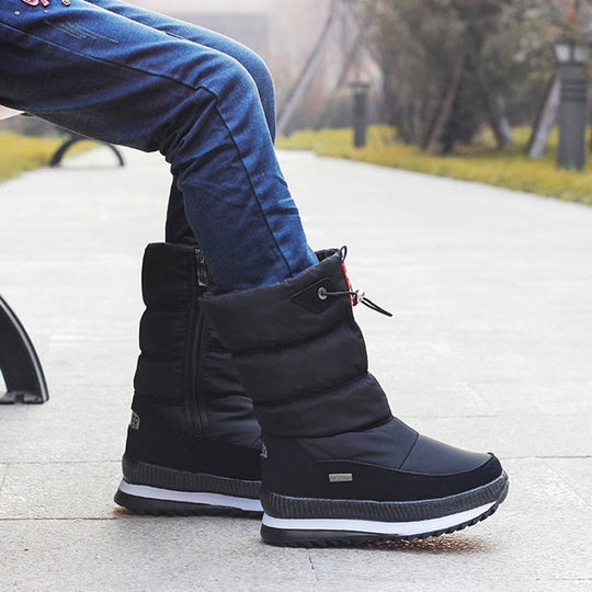 Winterschuhe Damen | Gepolsterter Schaft und Mittlere Sohle