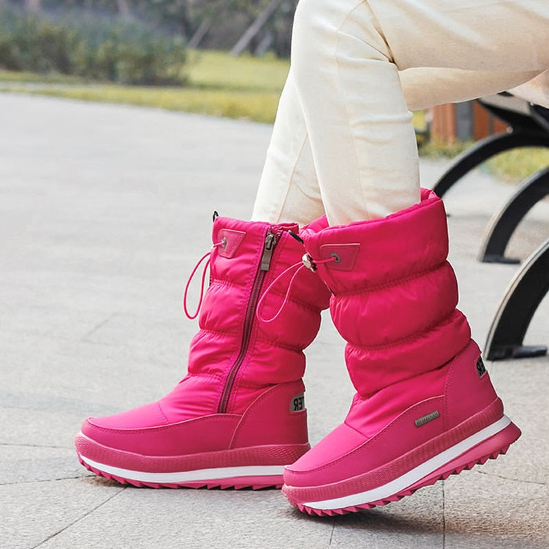Winterschuhe Damen | Gepolsterter Schaft und Mittlere Sohle