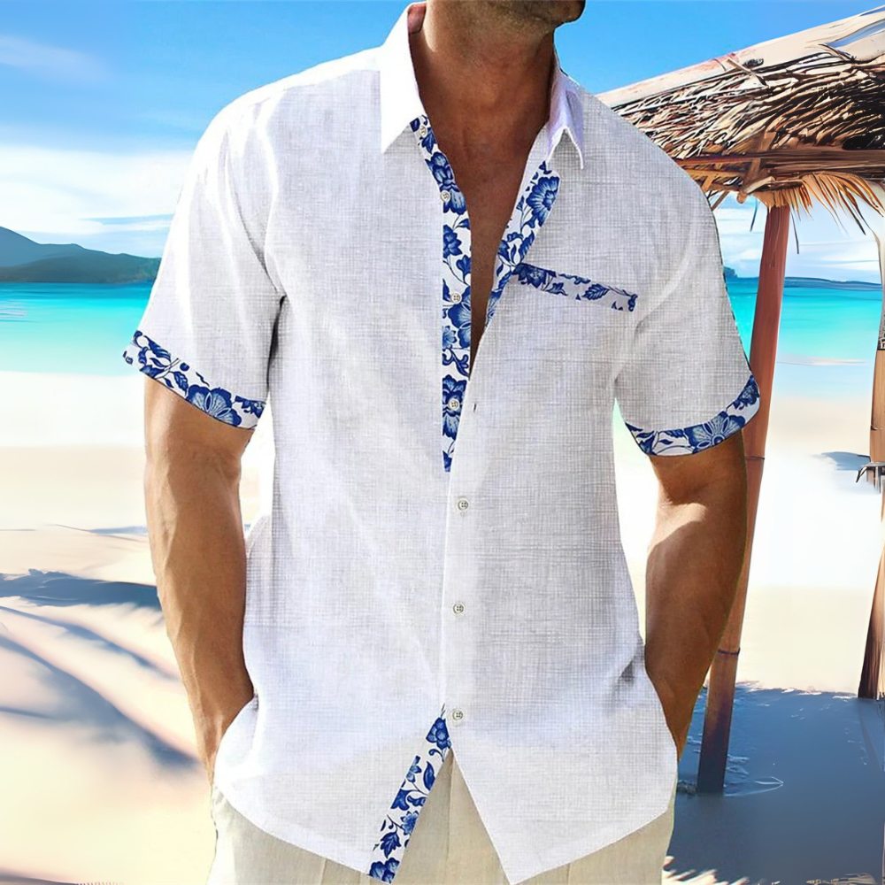 Herren Atmungsaktives Kurzarm Hemd | Stilvolles Sommer Hemd