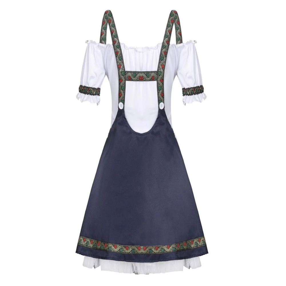 Damen Elegantes Mini Dirndlkleid | Trachtenkleid für Festliche Anlässe