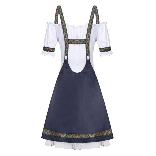 Damen Elegantes Mini Dirndlkleid | Trachtenkleid für Festliche Anlässe