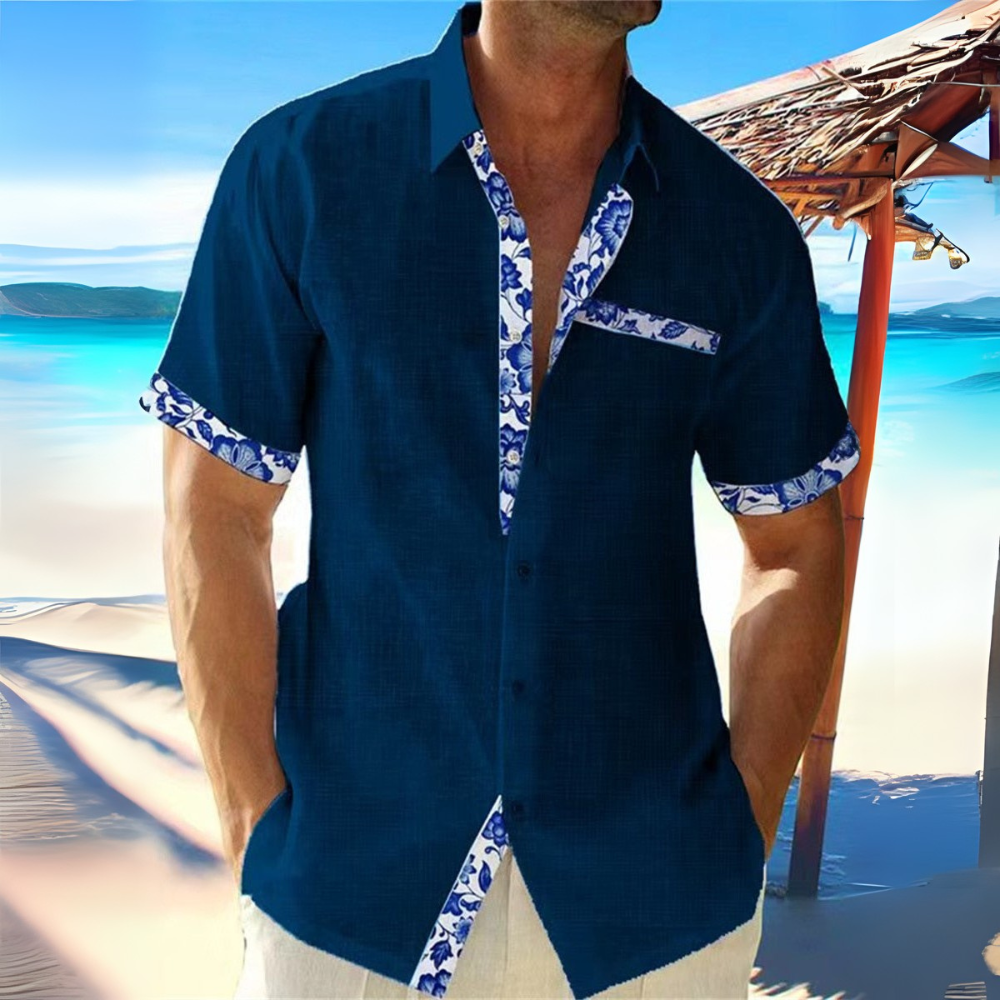 Herren Atmungsaktives Kurzarm Hemd | Stilvolles Sommer Hemd