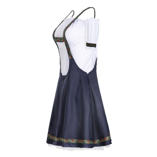 Damen Elegantes Mini Dirndlkleid | Trachtenkleid für Festliche Anlässe