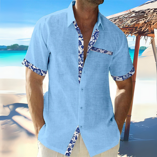 Herren Atmungsaktives Kurzarm Hemd | Stilvolles Sommer Hemd