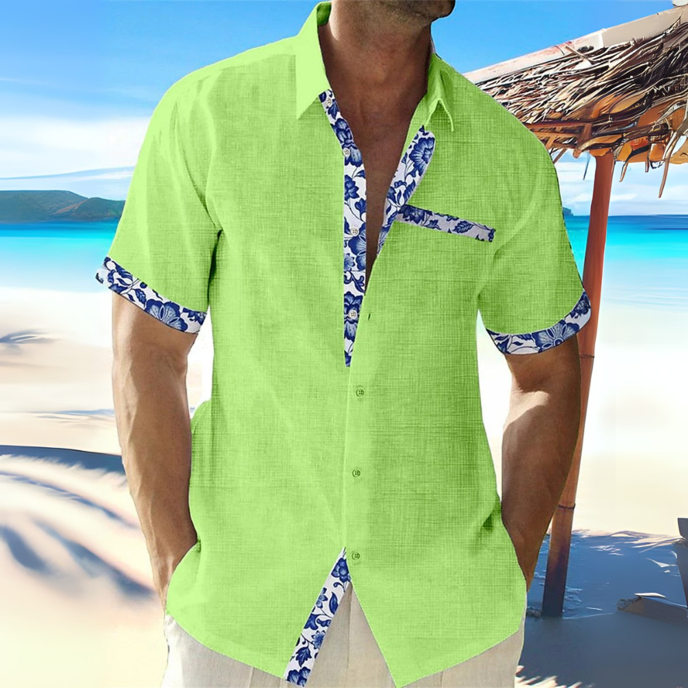 Herren Atmungsaktives Kurzarm Hemd | Stilvolles Sommer Hemd