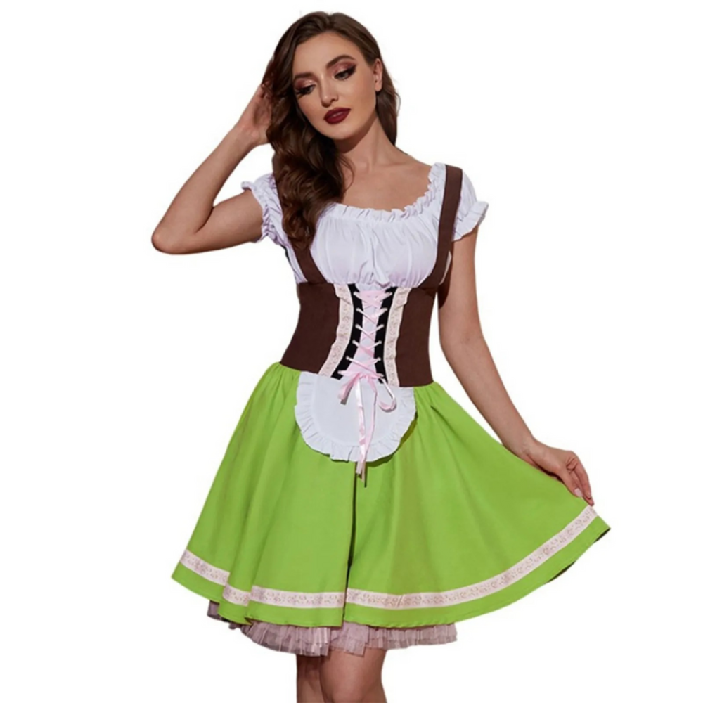 Damen Elegantes Trachtenkleid | Dirndl Kleid für Festliche Anlässe