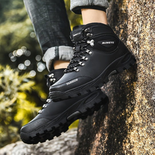 Winterschuhe Herren | Outdoor Stiefel Mit Hohem Schnitt Und Schnürung