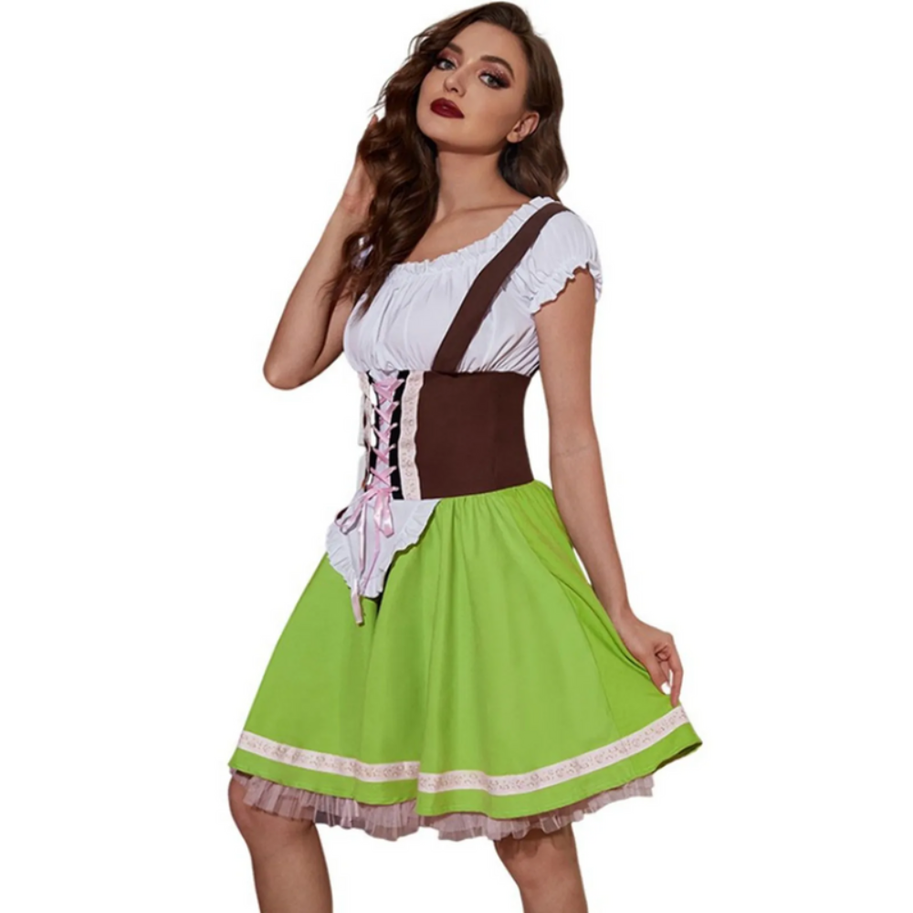 Damen Elegantes Trachtenkleid | Dirndl Kleid für Festliche Anlässe