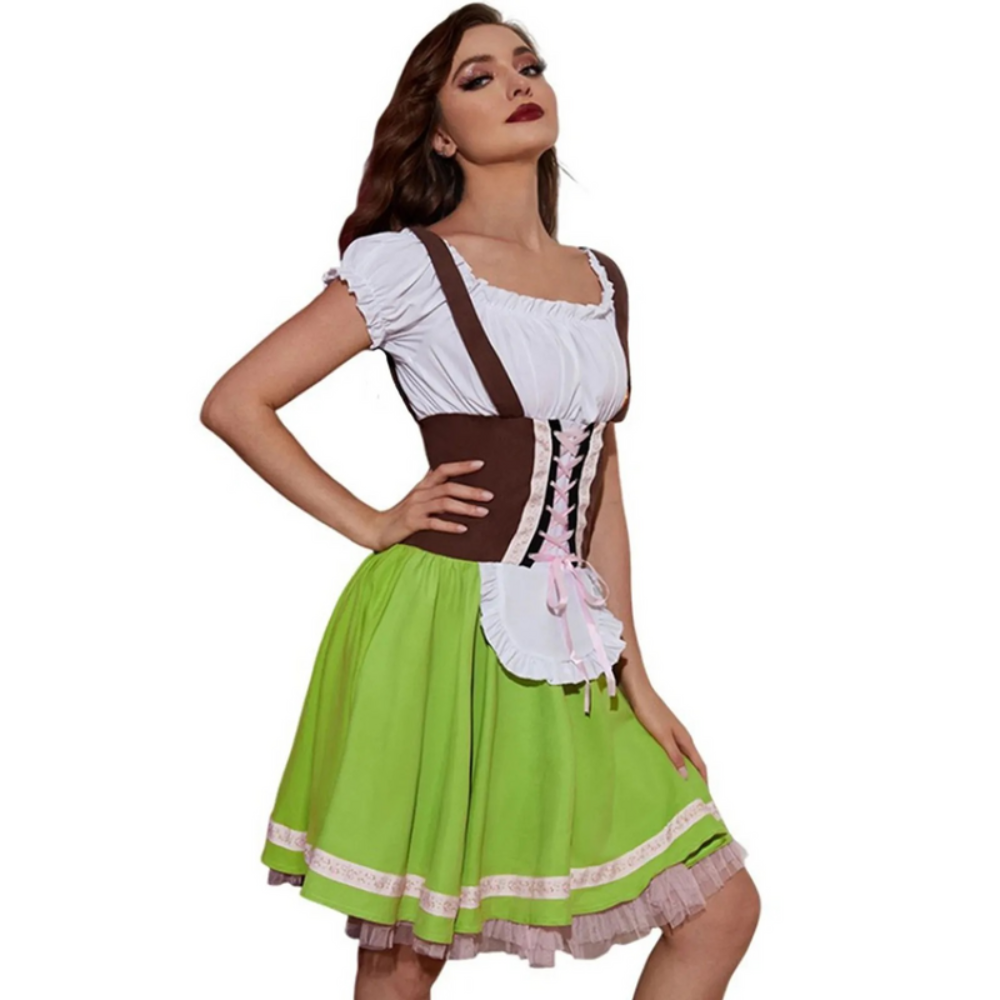 Damen Elegantes Trachtenkleid | Dirndl Kleid für Festliche Anlässe