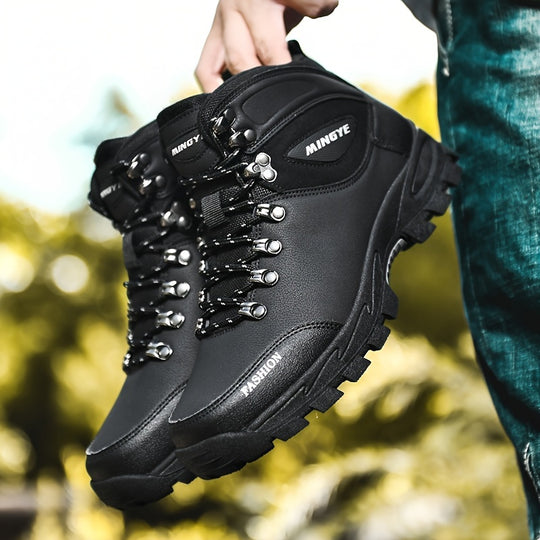Winterschuhe Herren | Outdoor Stiefel Mit Hohem Schnitt Und Schnürung