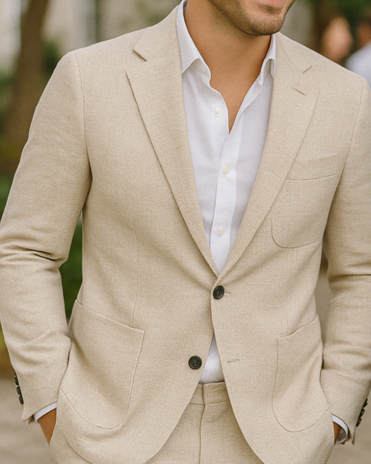 Herren Leichter Modischer Anzug | Ideal Für Sommer