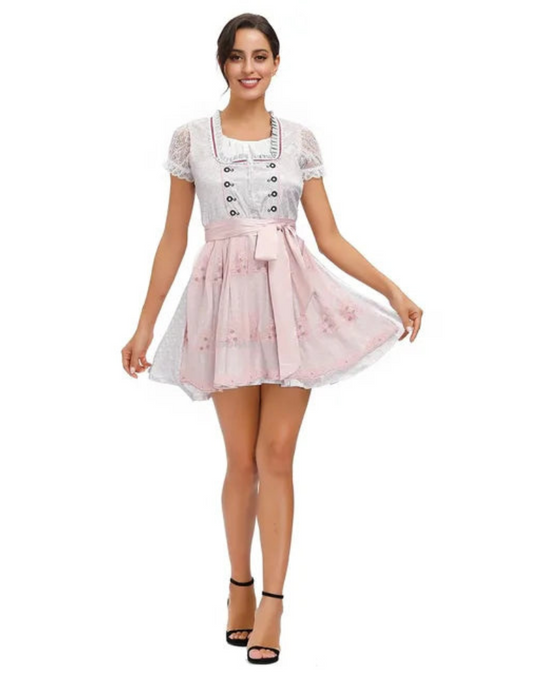 Damen Traditionelles Dirndl Kleid | Festlich Elegant Maxi