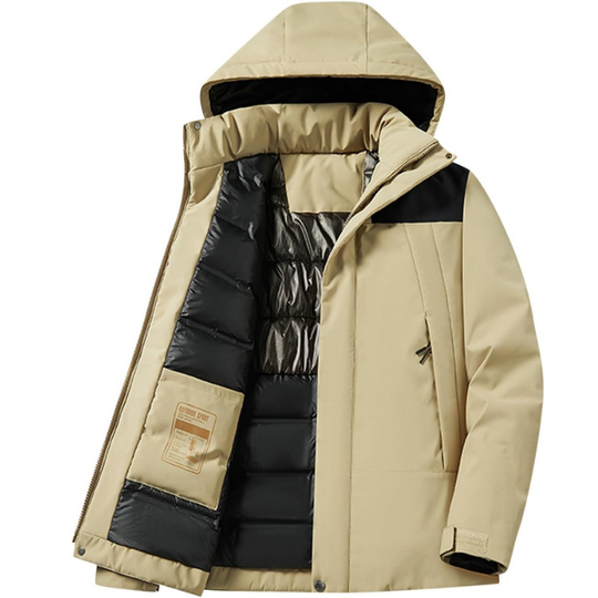 Damen Winter Skijacke | Outdoor Kapuzenjacke mit Taschen