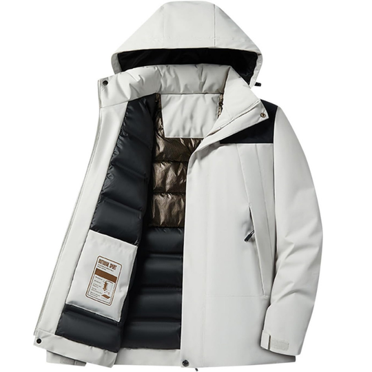 Damen Winter Skijacke | Outdoor Kapuzenjacke mit Taschen