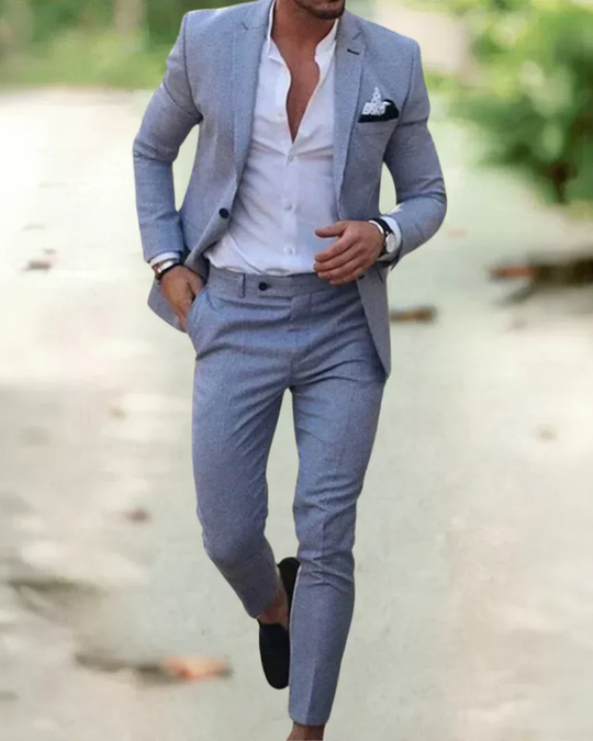 Herren Eleganter Slim Fit Anzug | Hochzeitsanzug