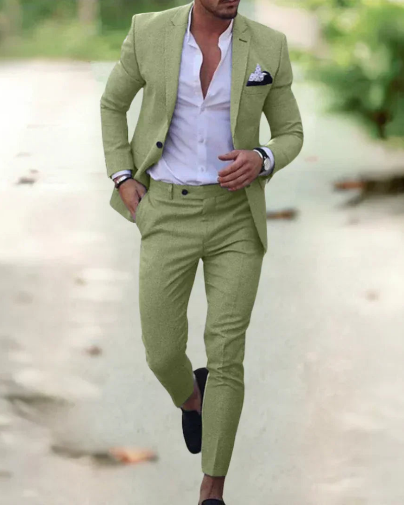 Herren Eleganter Slim Fit Anzug | Hochzeitsanzug