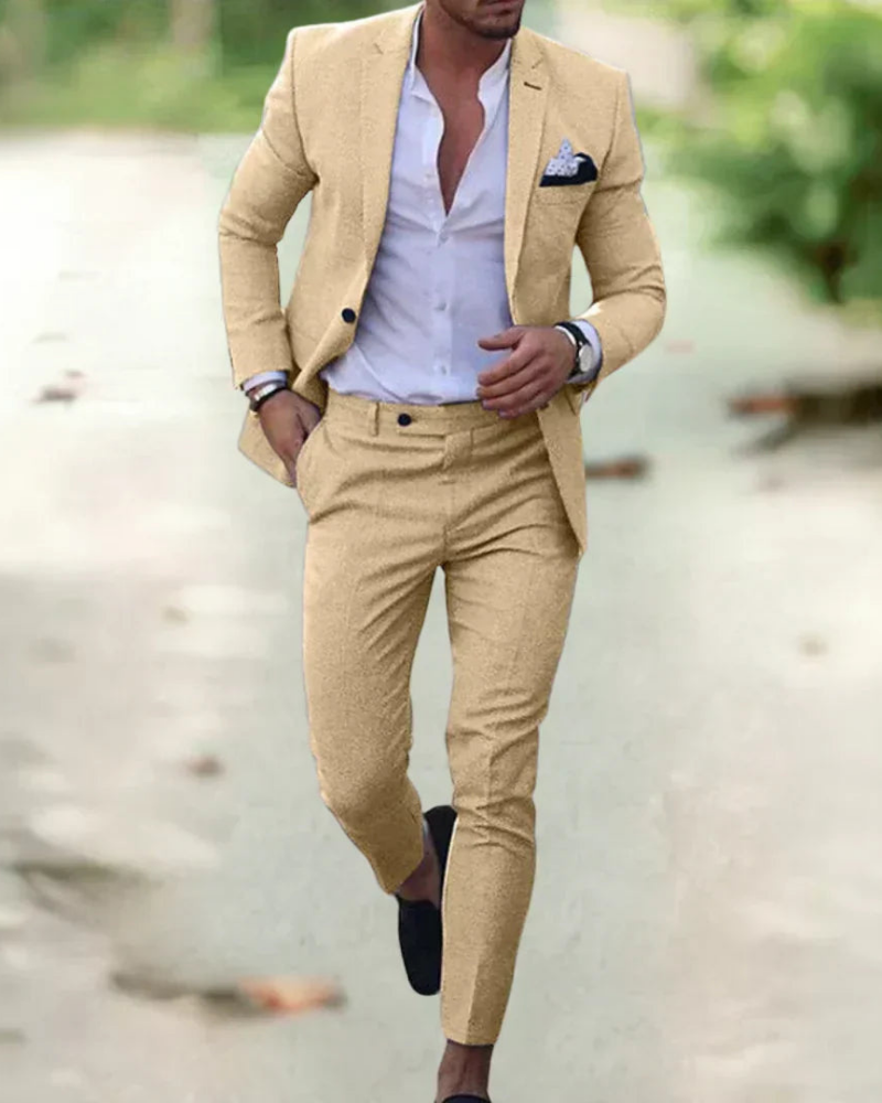 Herren Eleganter Slim Fit Anzug | Hochzeitsanzug