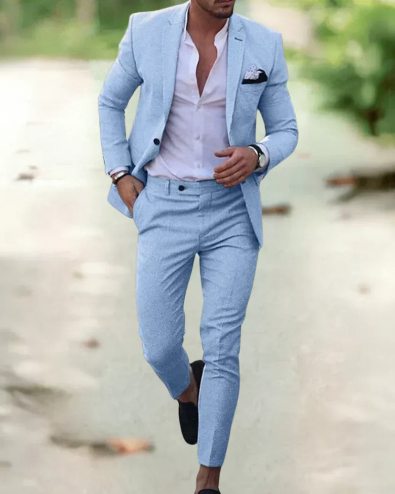 Herren Eleganter Slim Fit Anzug | Hochzeitsanzug