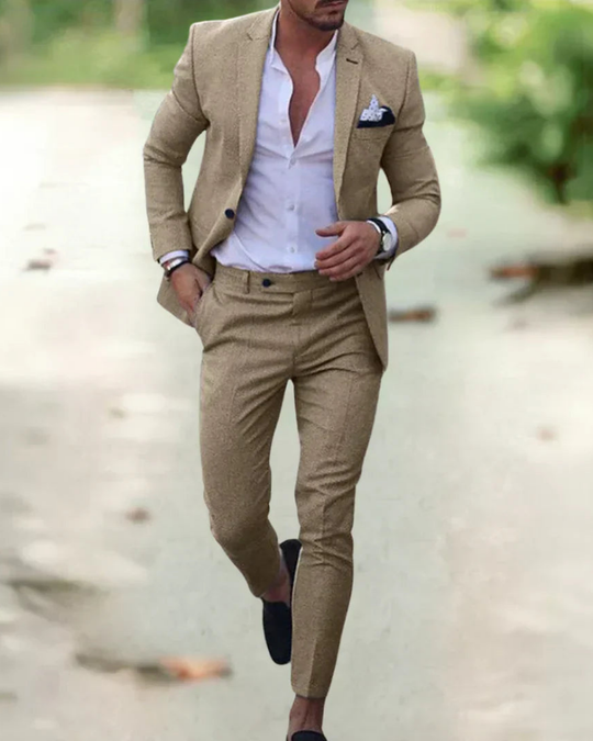 Herren Eleganter Slim Fit Anzug | Hochzeitsanzug