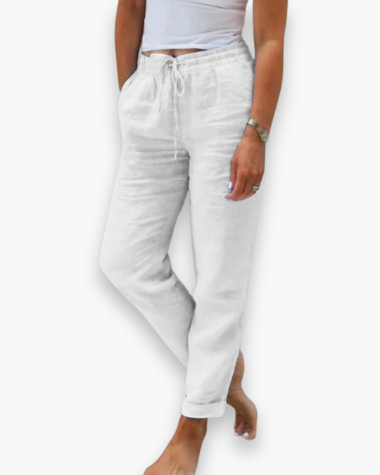 Damen Bequeme Stoffhose | Leichte Hosen