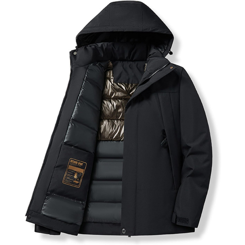 Damen Winter Skijacke | Outdoor Kapuzenjacke mit Taschen