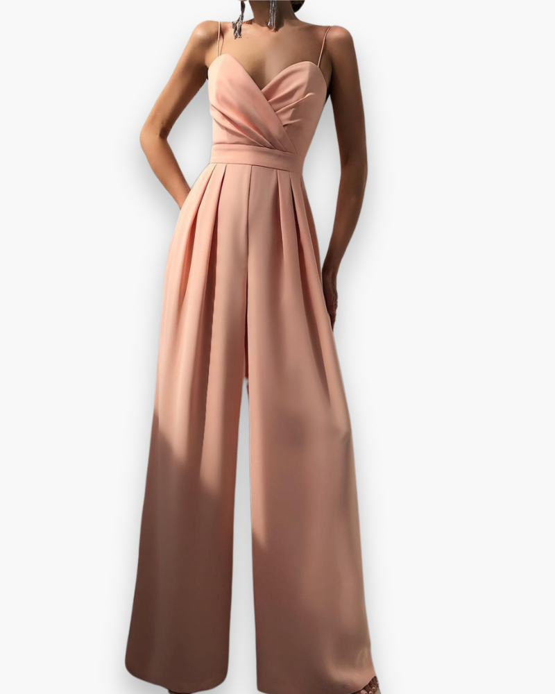 Damen Eleganter Jumpsuit | Festlich Weit Beinig