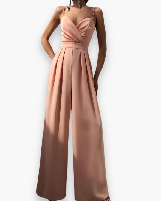 Damen Eleganter Jumpsuit | Festlich Weit Beinig