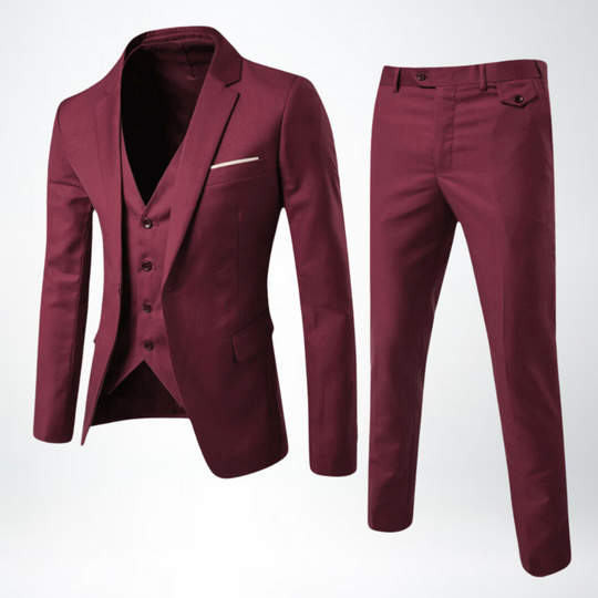 Herren Eleganter Dreiteiliger Anzug | Klassisch für Hochzeit und Business