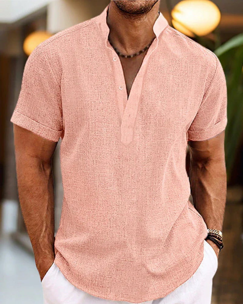 Herren Elegantes V-Ausschnitt Poloshirt | Bequem und Stilvoll