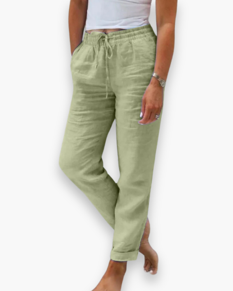 Damen Bequeme Stoffhose | Leichte Hosen