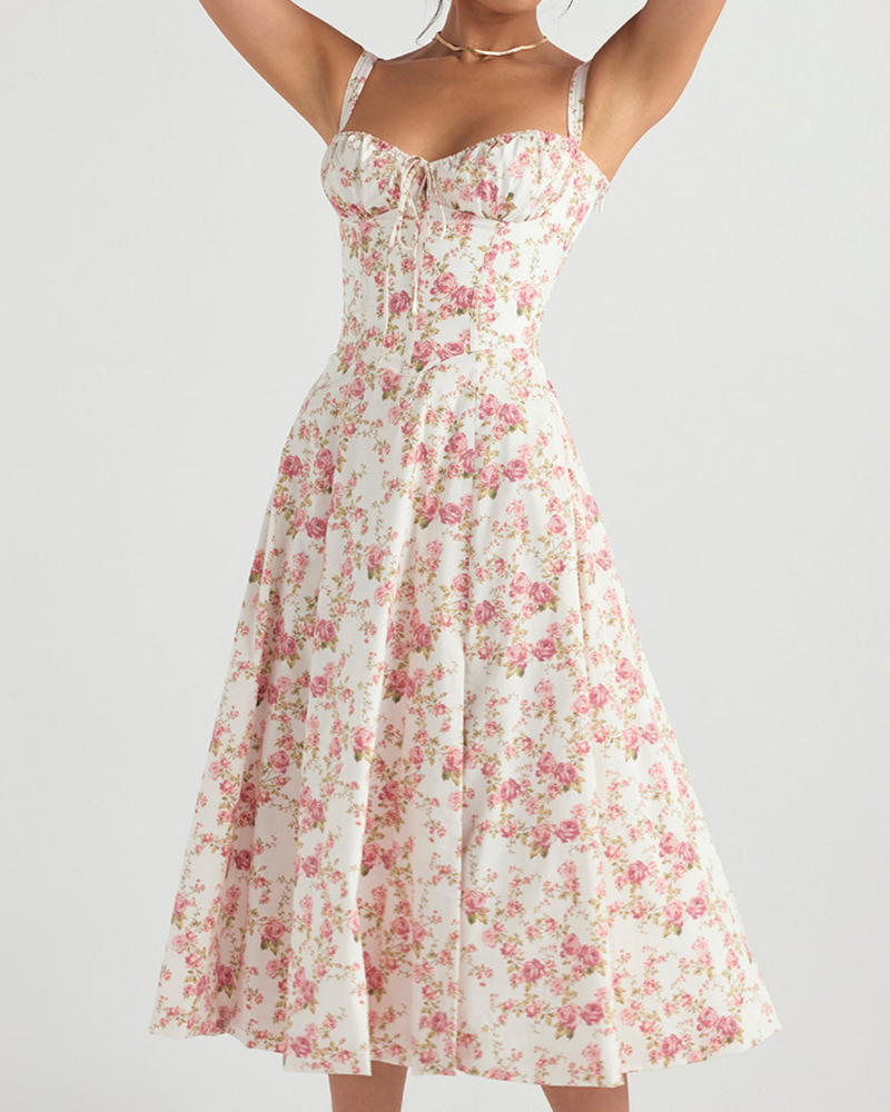 Damen Tailliertes Bustierkleid | Festliches Kleid für Hochzeitsgäste