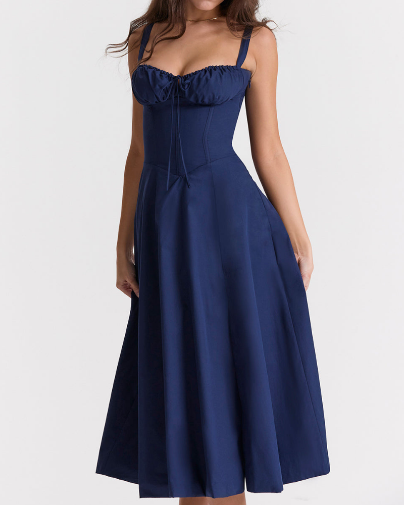 Damen Tailliertes Bustierkleid | Festliches Kleid für Hochzeitsgäste