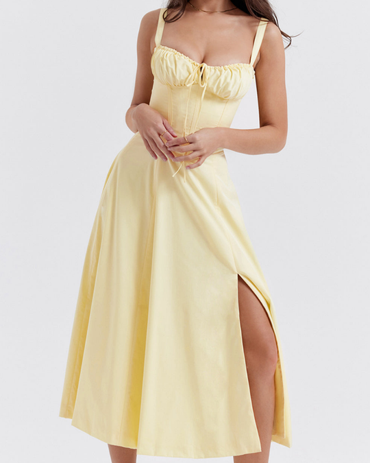 Damen Tailliertes Bustierkleid | Festliches Kleid für Hochzeitsgäste