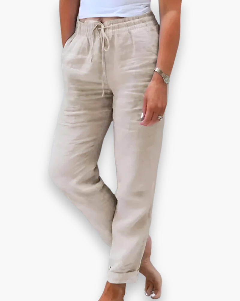 Damen Bequeme Stoffhose | Leichte Hosen