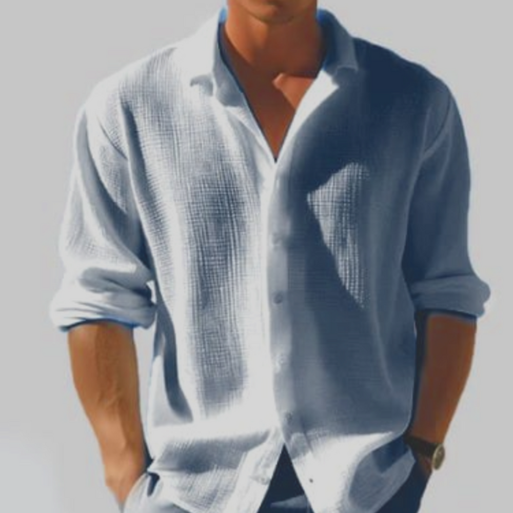 Herren Lässiges Button Down Hemd | Vielseitig Langarm Hemden