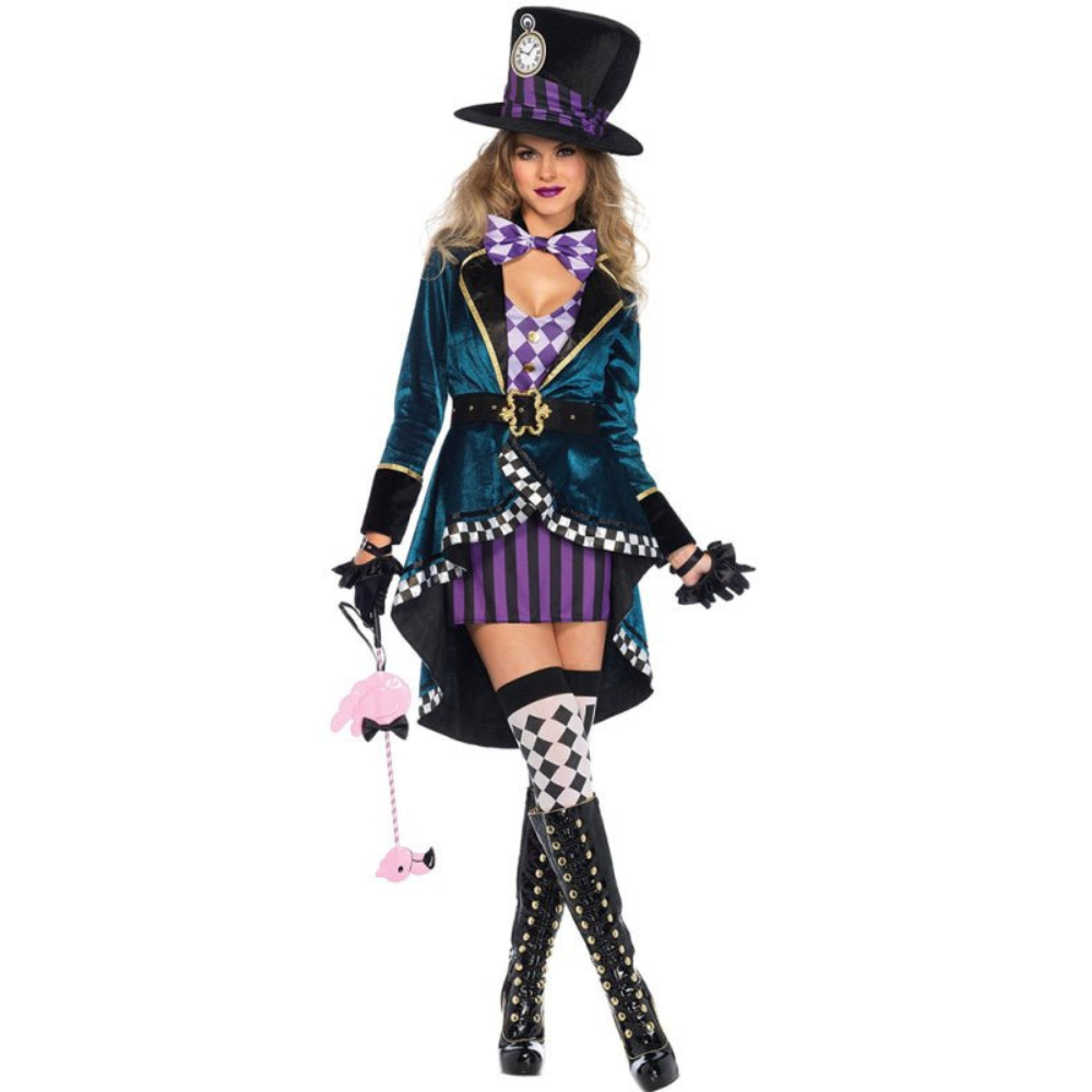 Damen Halloween Kostümset | Jacke mit Minirock Zweiteiler