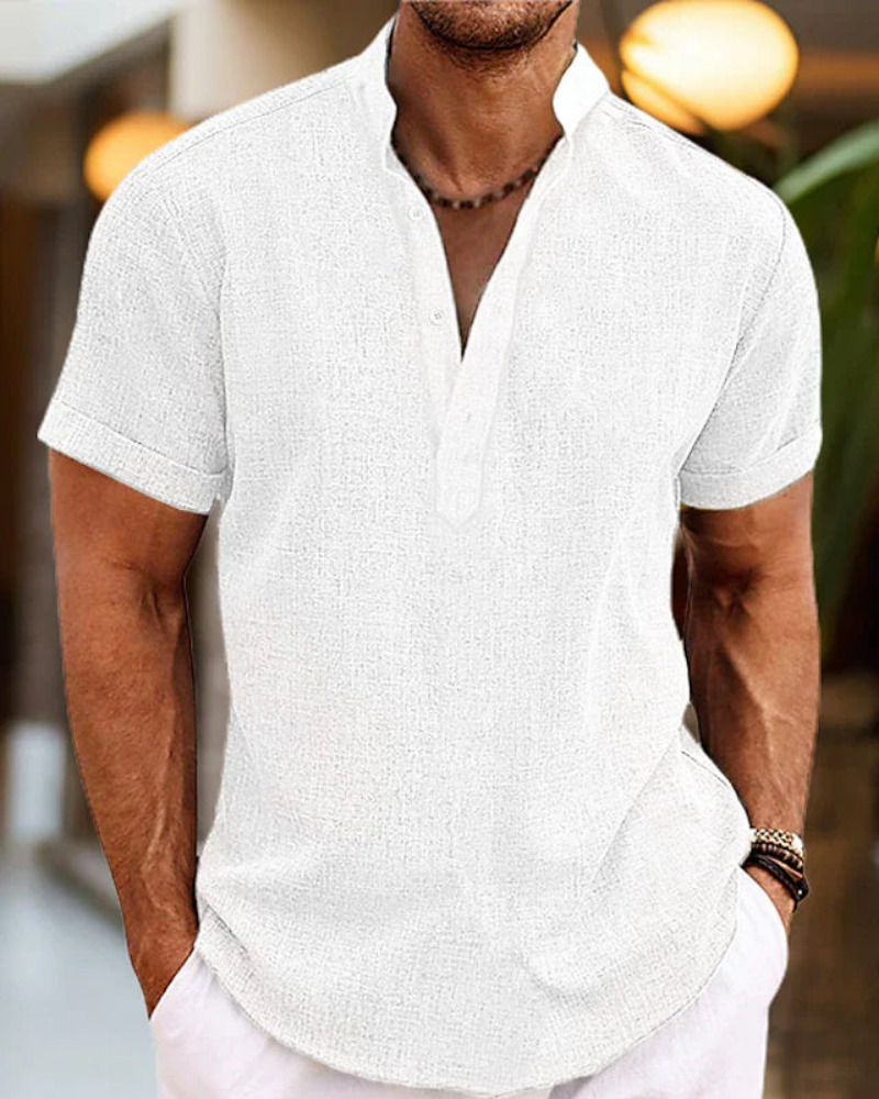 Herren Elegantes V-Ausschnitt Poloshirt | Bequem und Stilvoll