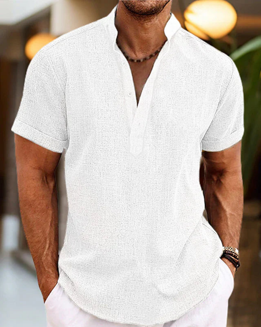 Herren Elegantes V-Ausschnitt Poloshirt | Bequem und Stilvoll