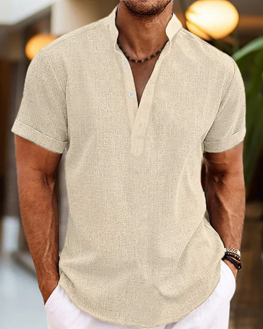 Herren Elegantes V-Ausschnitt Poloshirt | Bequem und Stilvoll