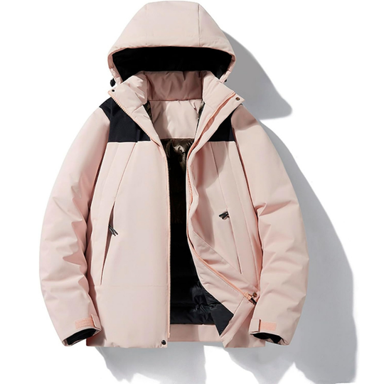 Damen Winter Skijacke | Outdoor Kapuzenjacke mit Taschen