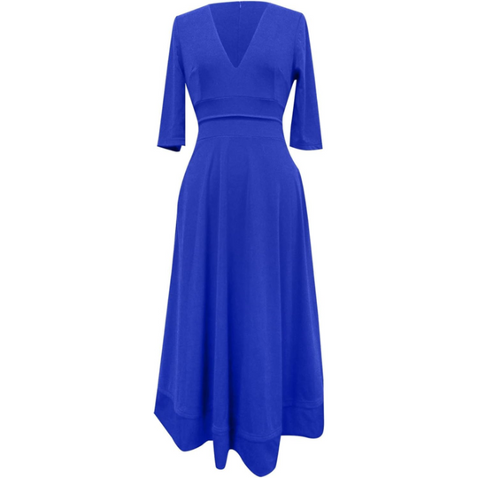 Damen Elegantes Midi Abendkleid | Glamourös für Hochzeiten