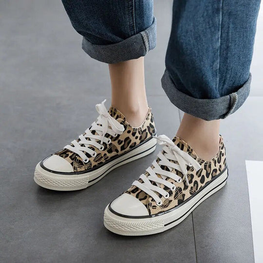 Leopardenmuster Sneaker Schuhe für Damen