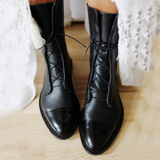 Damen Stiefelette Elegant Absatz | Warm Gefüttert Komfort